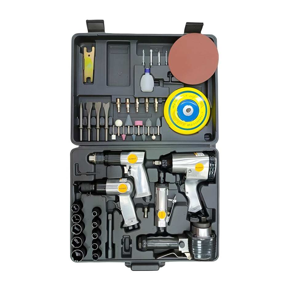 Combo Neumatico PN5 McCRAFT  (Pistola de Impacto, Taladro, Martillo, Mototool y Lijadora)