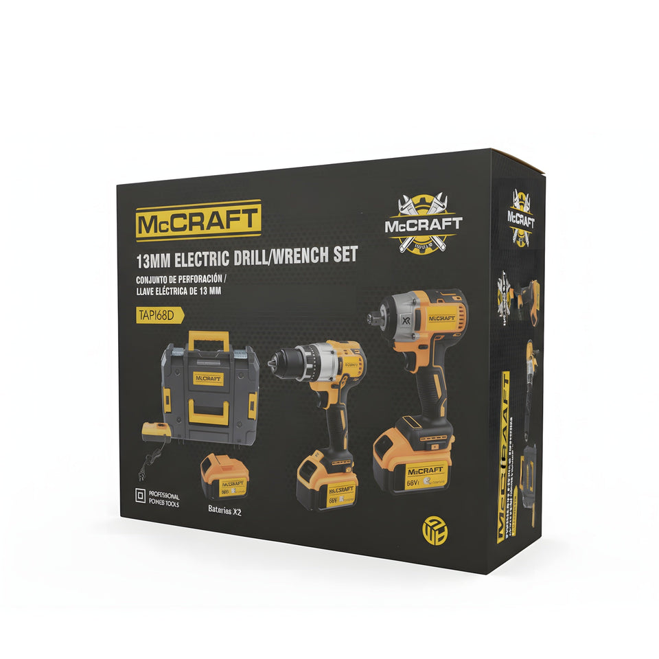 Taladro y Pistola de Impacto McCRAFT TAPI68D