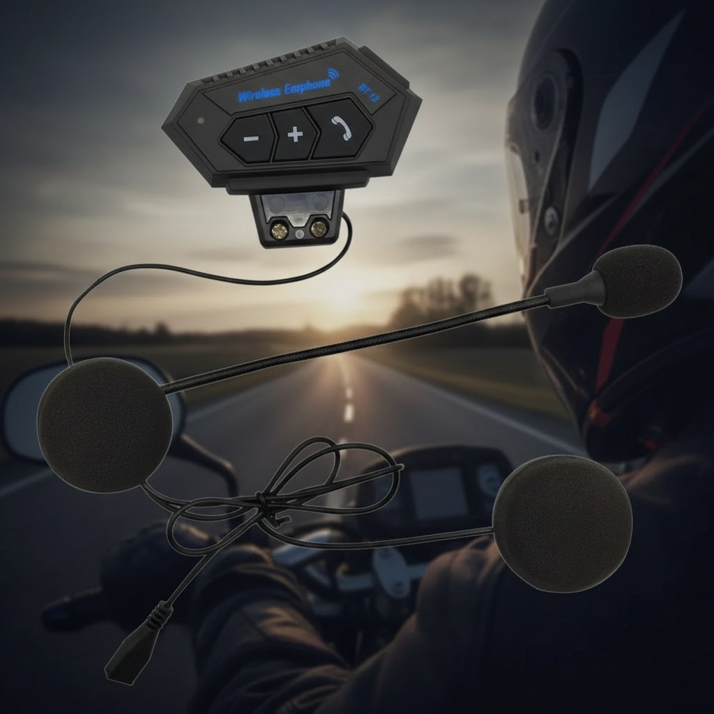 Intercomunicador BT12, auriculares bluetooth para casco