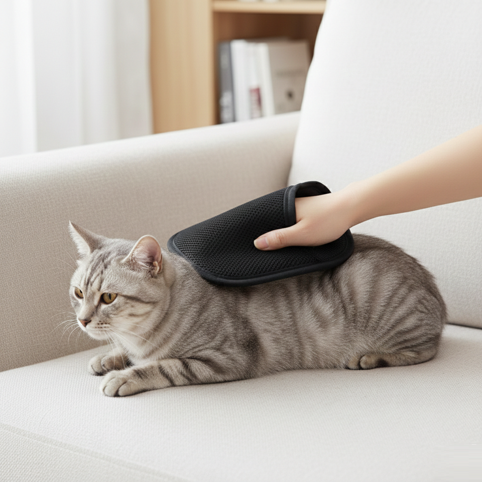 Guante quitapelo para mascotas